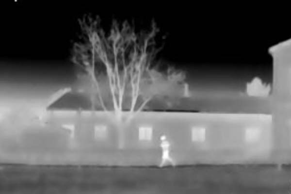 Night-vision security footage