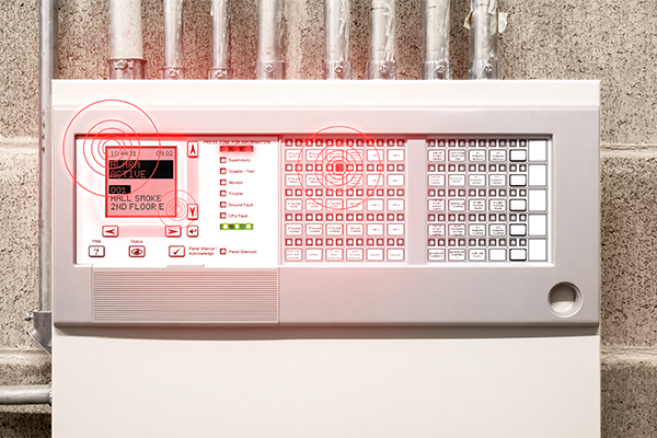 Fire alarm panel alert